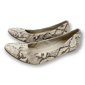 J. Litvack Bali Snakeskin Print Ballet Flats. Sz. US 10. EUR 40.5